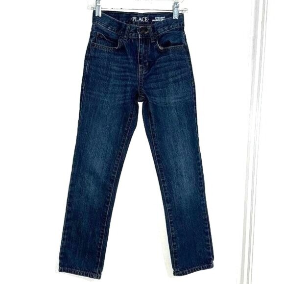 Childrens Place Straight Leg Jeans Size 10 Medium Denim Blue 100% Cotton - Picture 1 of 7